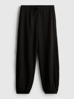 7–15 Jahre | Strukturierte Ballonhose in Knitteroptik