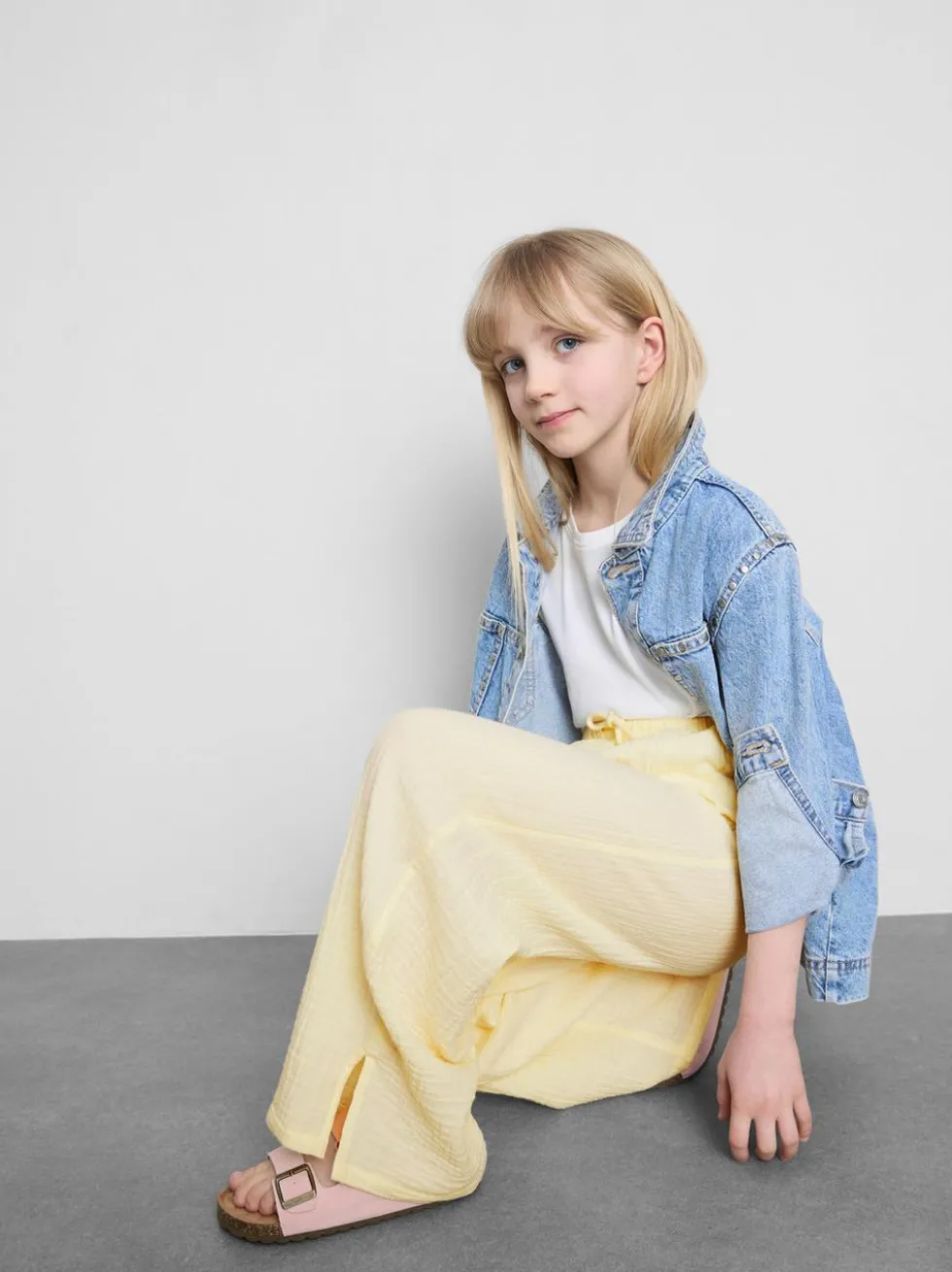 7–15 Jahre | Strukturierte Hose in Knitteroptik