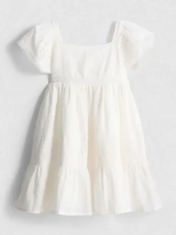 1,5–9 Jahre | Stufenkleid mit Lochstickerei