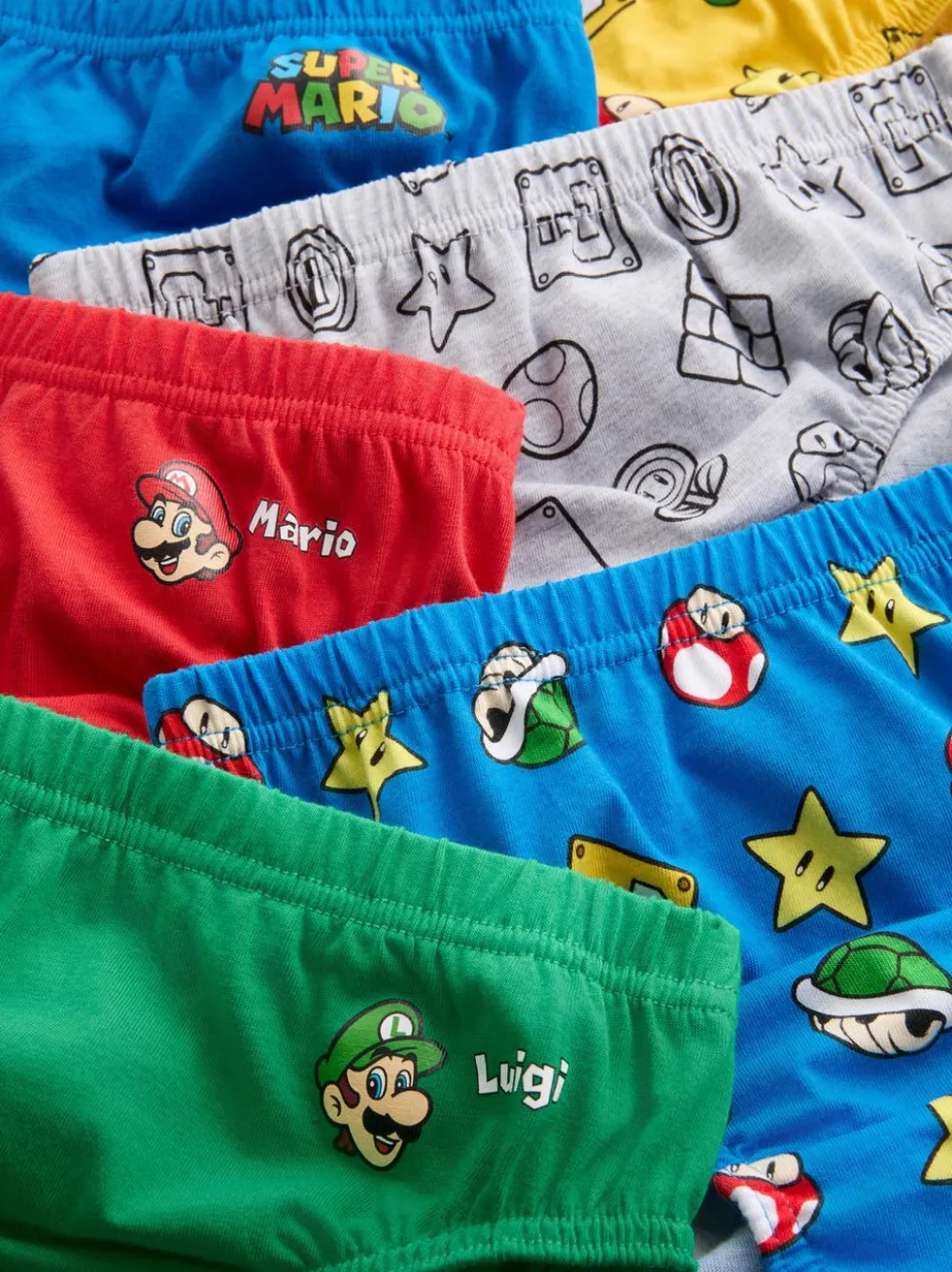 1,5–10 Jahre | „Super Mario“ Slips, 6er-Pack