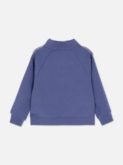 1,5–8 Jahre | Sweatshirt mit halbem Reißverschluss und Trichterkragen