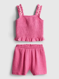 1,5–8 Jahre | Top und Shorts in Knitteroptik