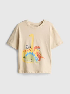 1–9 Jahre | T-Shirt aus reiner Baumwolle mit Print