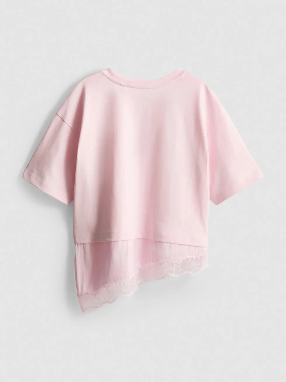 7–15 Jahre | T-Shirt mit Spitzensaum