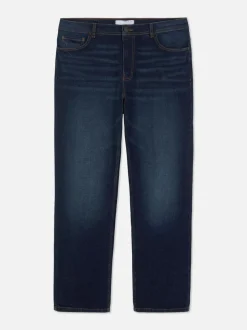 Jeans mit geradem Bein und mittlerer Leibhöhe