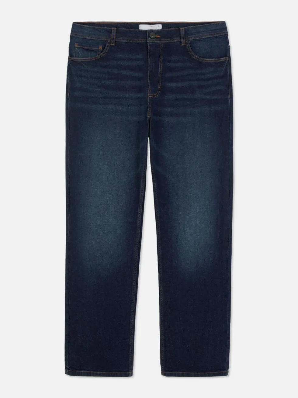 Jeans mit geradem Bein und mittlerer Leibhöhe