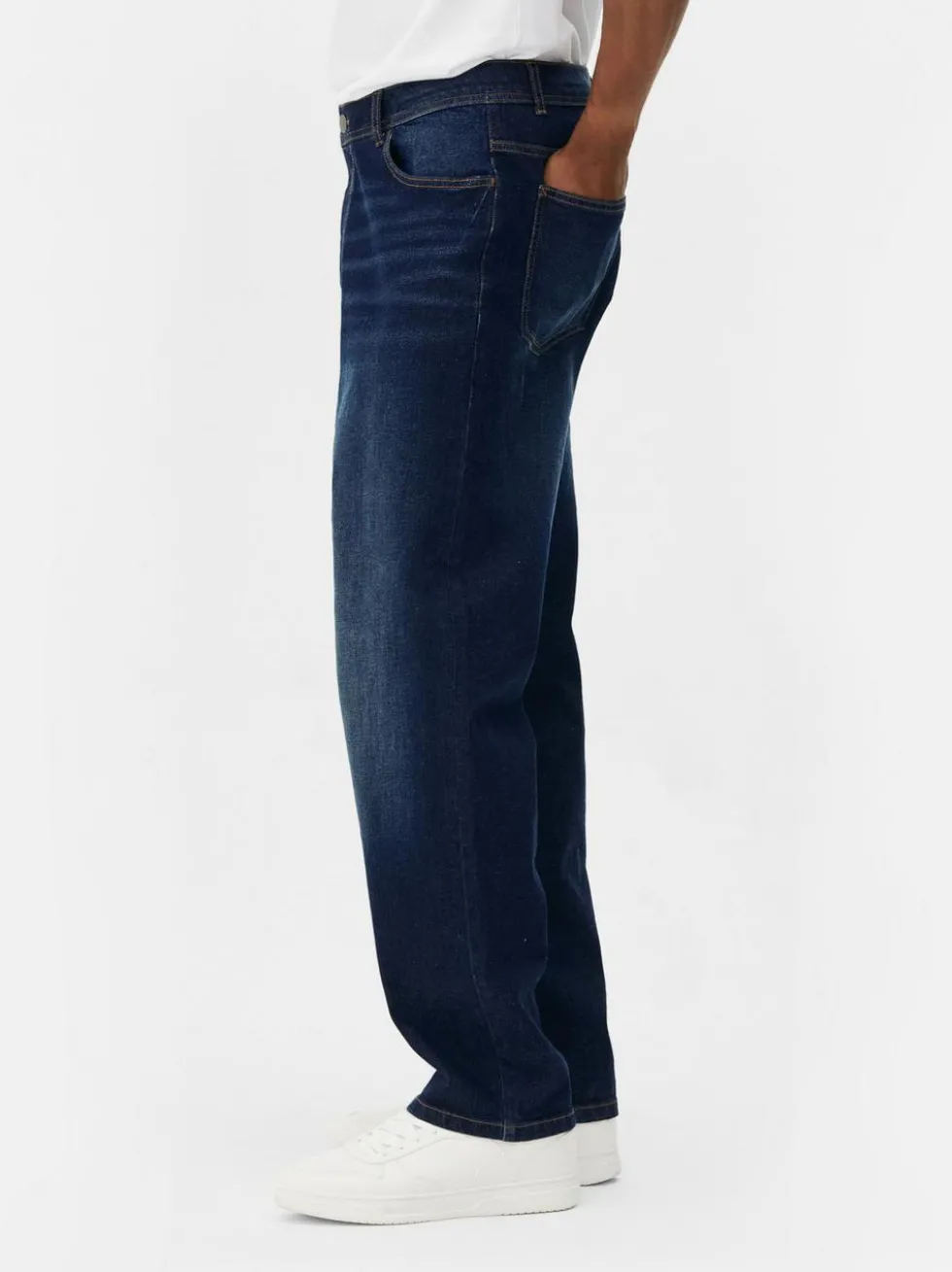 Jeans mit geradem Bein und mittlerer Leibhöhe