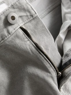 Jeans mit geradem Bein und mittlerer Leibhöhe
