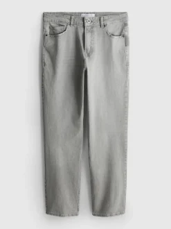 Jeans mit geradem Bein und mittlerer Leibhöhe