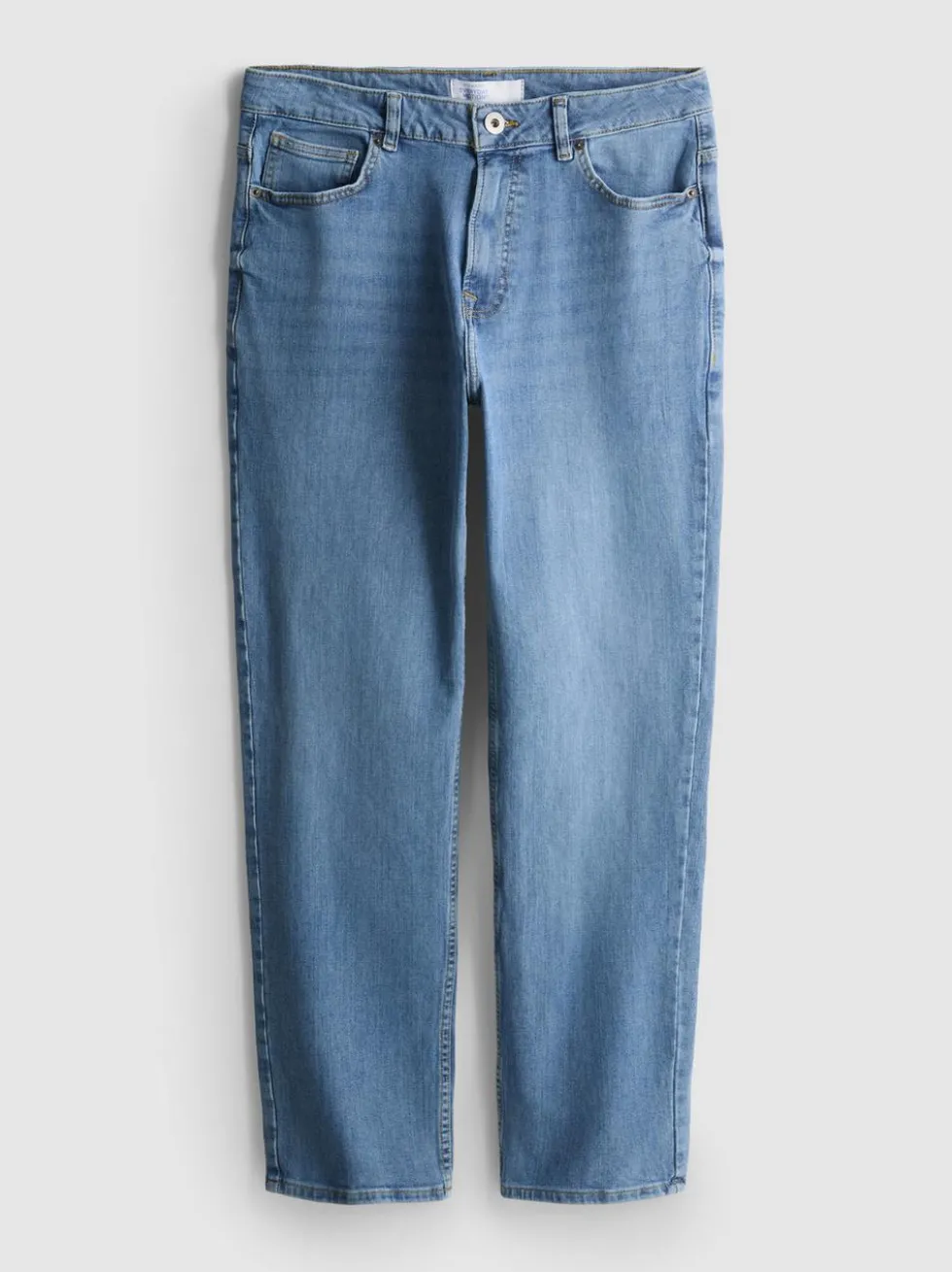 Jeans mit geradem Bein und mittlerer Leibhöhe