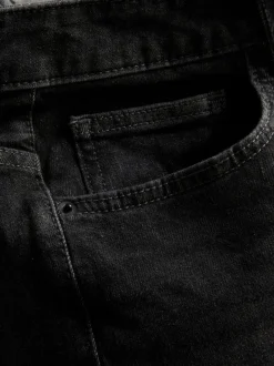 Jeans mit geradem Bein und mittlerer Leibhöhe