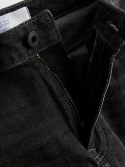Jeans mit geradem Bein und mittlerer Leibhöhe