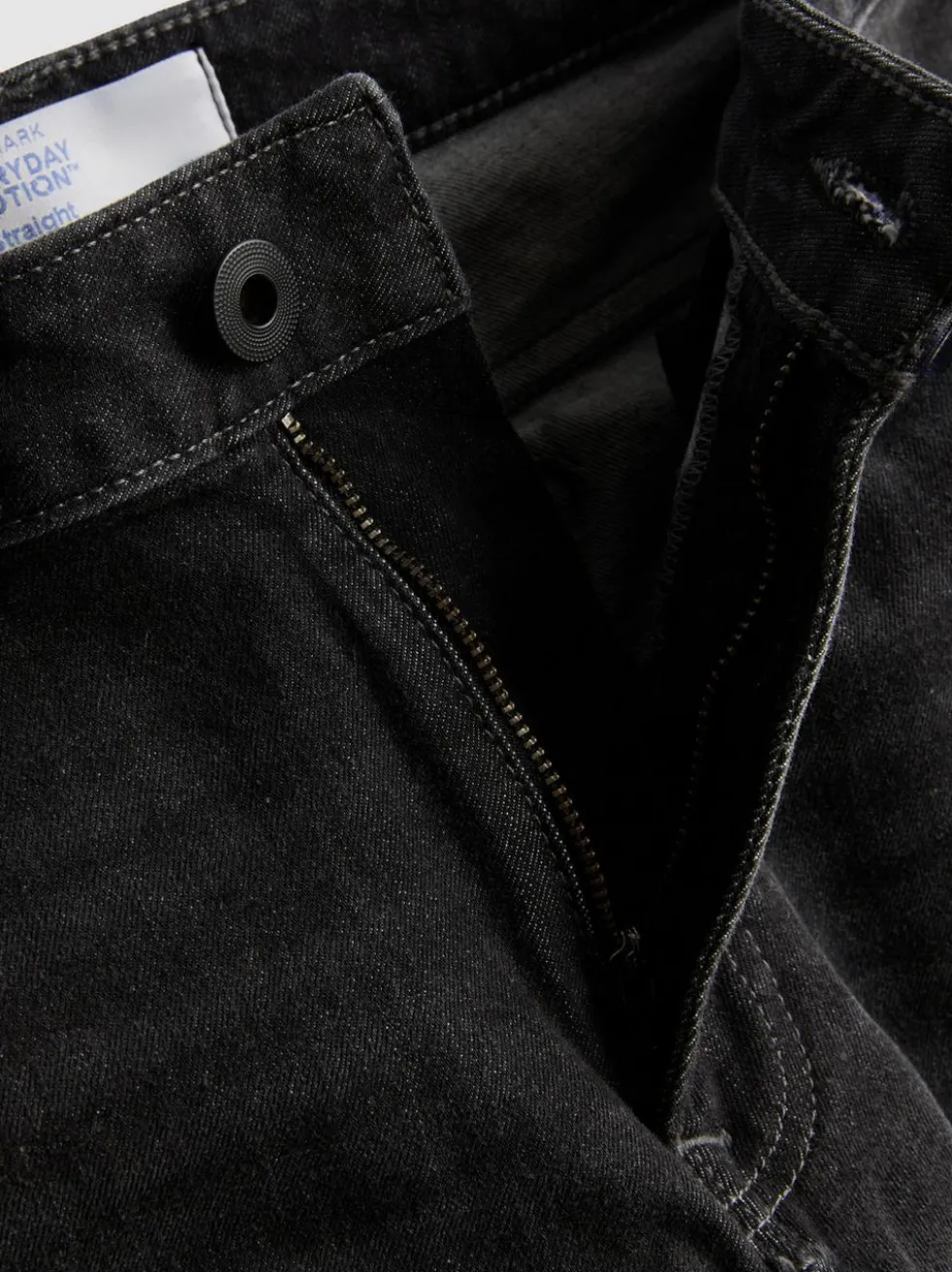 Jeans mit geradem Bein und mittlerer Leibhöhe