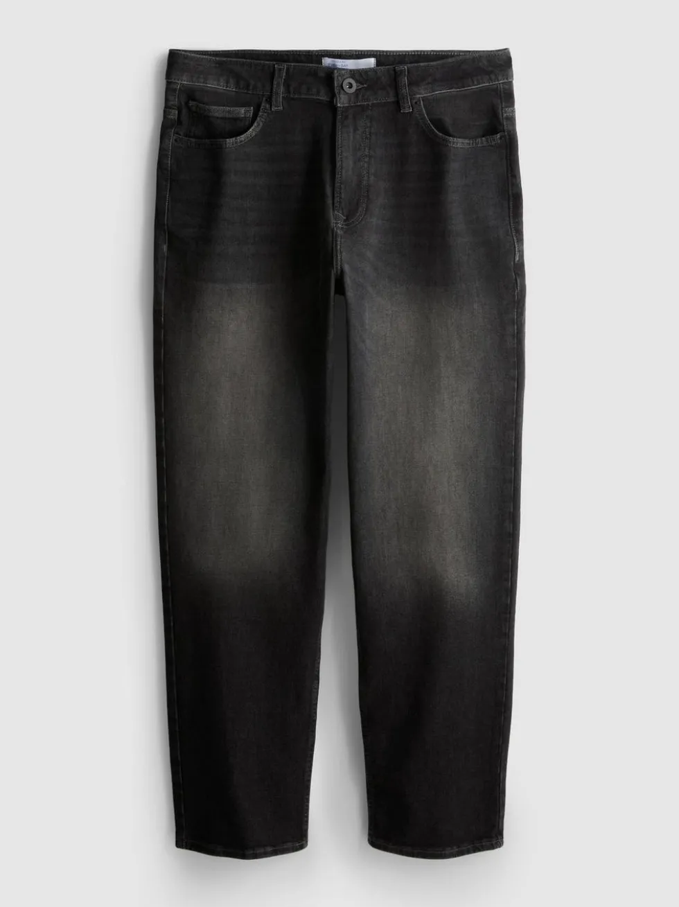 Jeans mit geradem Bein und mittlerer Leibhöhe