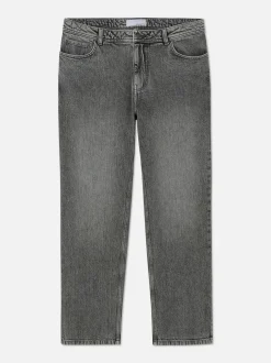 Jeans mit geradem Bein und mittlerer Leibhöhe
