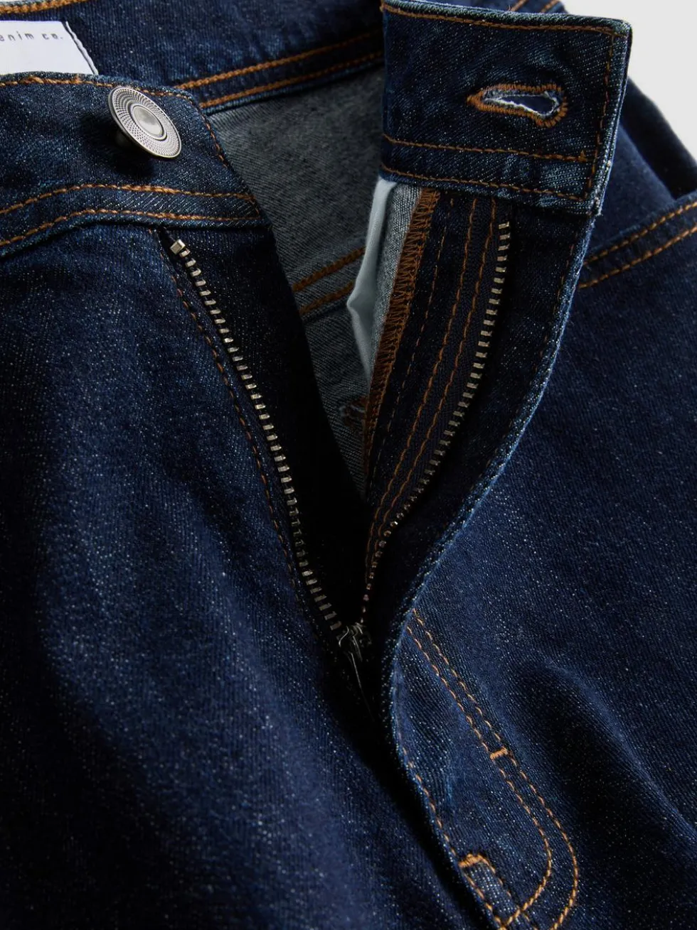 Jeans mit geradem Bein und mittlerer Leibhöhe