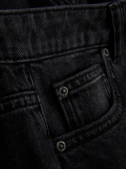 Jeans mit hohem Bund und geradem Bein
