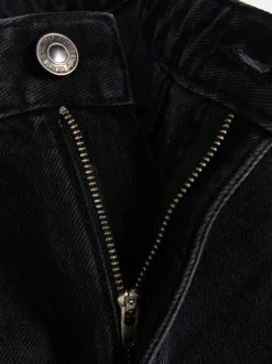 Jeans mit hohem Bund und geradem Bein