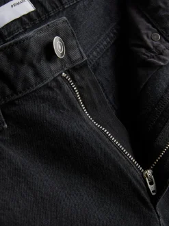 Jeans mit hohem Bund und geradem Bein