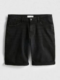 Jeansshorts in gerader Passform
