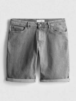 Jeansshorts in gerader Passform
