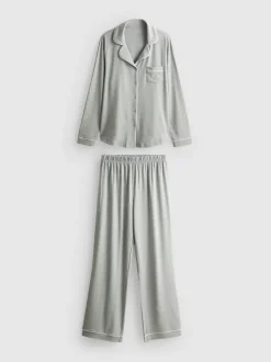 Jersey-Schlafanzug im Boyfriend-Look