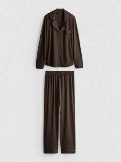 Jersey-Schlafanzug im Boyfriend-Look