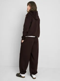 Jogginghose aus Baumwollmischung mit Bündchen