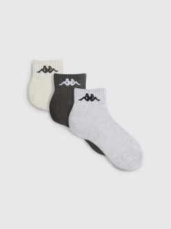 „Kappa“ Crew-Socken in Viertellänge, 3er-Pack