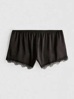 Klassische Satin-Schlafanzugshorts