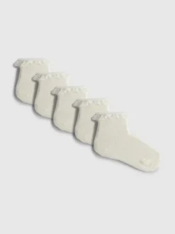 Knöchelsöckchen mit hohem Baumwollanteil, 5er-Pack
