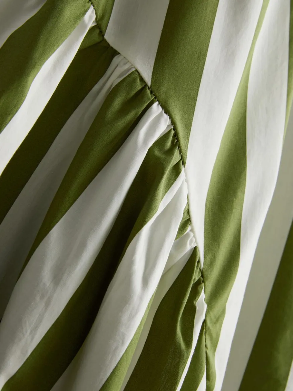 Korsagen-Midikleid aus Baumwolle