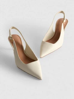 Kunstleder-Pumps mit Schnalle