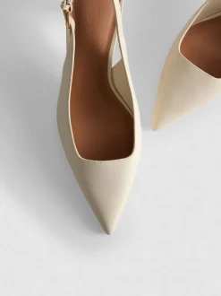 Kunstleder-Pumps mit Schnalle