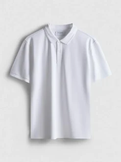 Kurzarm-Poloshirt aus Pikee