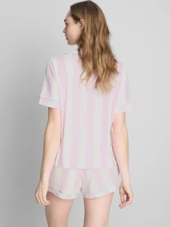Kurzer Boyfriend-Schlafanzug mit Print