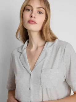 Kurzer Boyfriend-Schlafanzug aus Jersey
