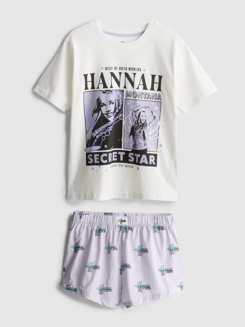 Kurzer „Disney Hannah Montana“ Schlafanzug mit Grafik