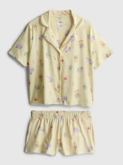 Kurzer „Disney Winnie Puuh“ Boyfriend-Schlafanzug