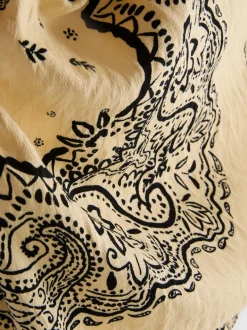 Kurzes Bandana-Top mit Paisleymuster