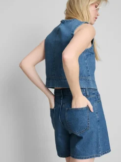 Kurzes Denim-Top