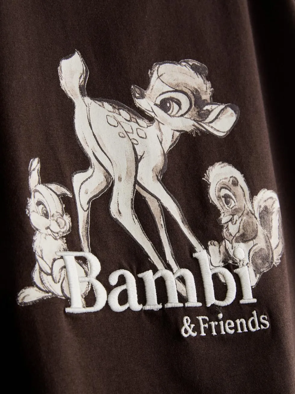 Kurzes „Disney Bambi“ Schlafanzugtop mit Grafik