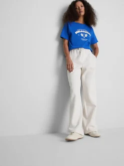 Kurzärmeliges Baumwoll-T-Shirt mit Grafik