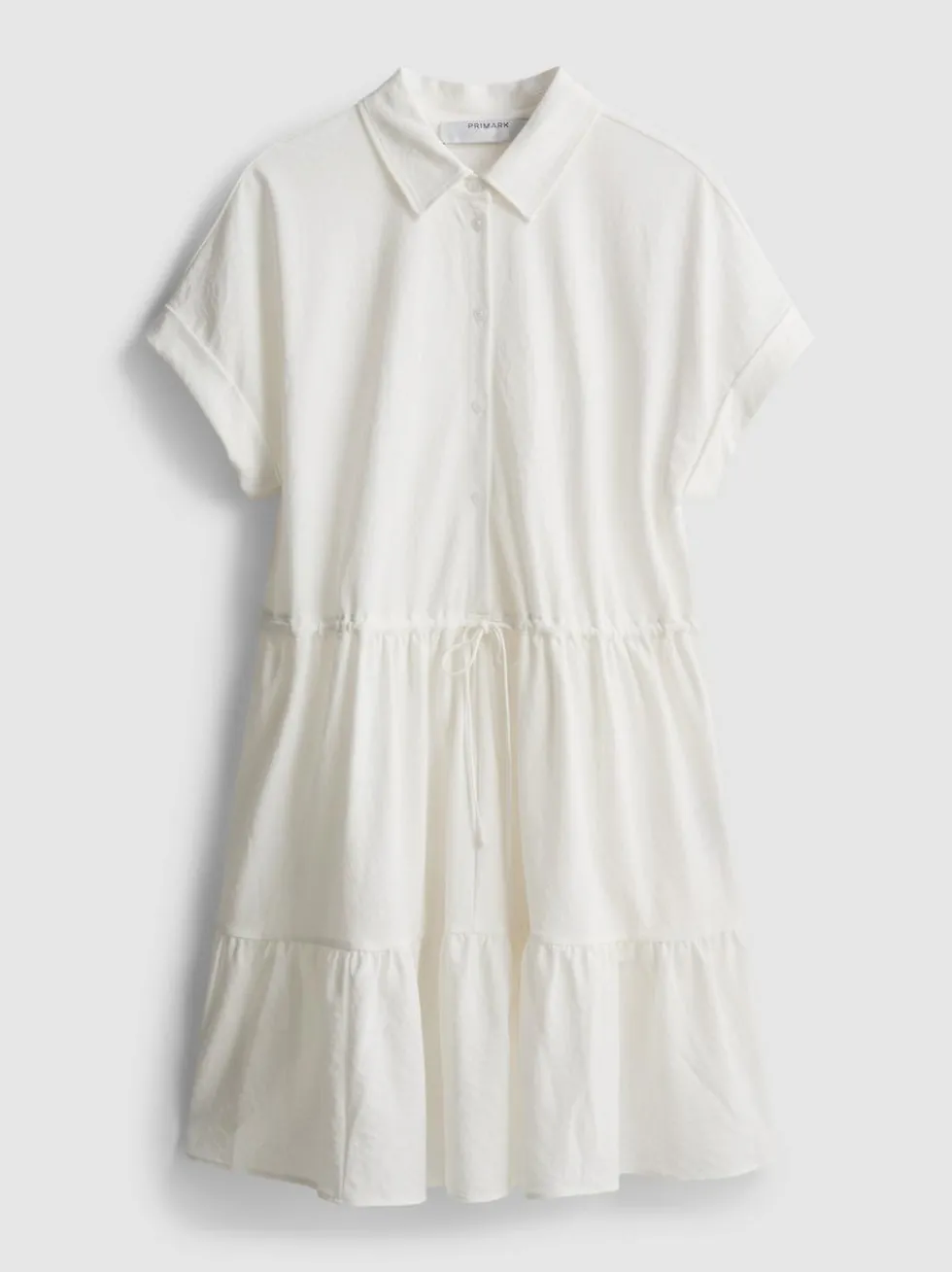 Kurzärmeliges, gestuftes Minikleid