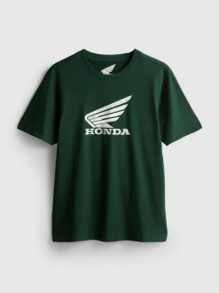 Kurzärmeliges „Honda“ T-Shirt mit Logo