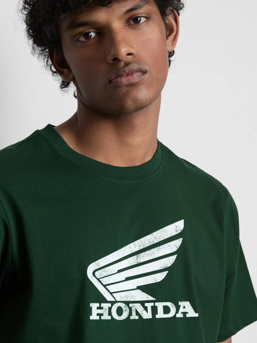 Kurzärmeliges „Honda“ T-Shirt mit Logo