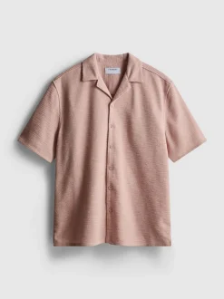 Kurzärmeliges, strukturiertes Shirt