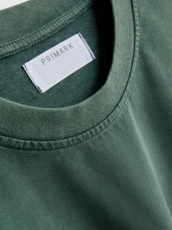Kurzärmeliges T-Shirt in verwaschener Optik