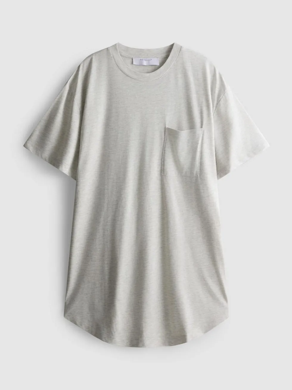 Langes T-Shirt mit aufgesetzter Tasche