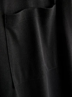 Langes T-Shirt mit aufgesetzter Tasche
